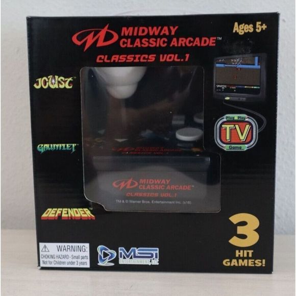 MSI Entertainment Inc Plug & Play TV Games Midway Classic Arcade Classics Vol. 1 - Picture 1 of 6